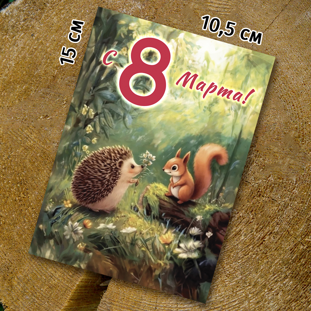 Шоко-открытка "С 8 Марта" 